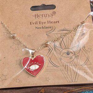Evil Eye Heart Necklace